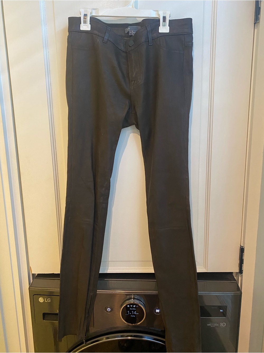 Vince Brown Leather Pants Sz 4